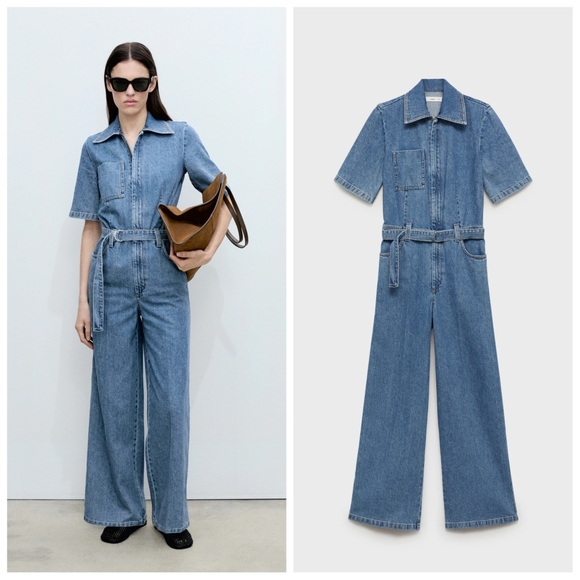Mango Pants - MANGO Denim Jumpsuit